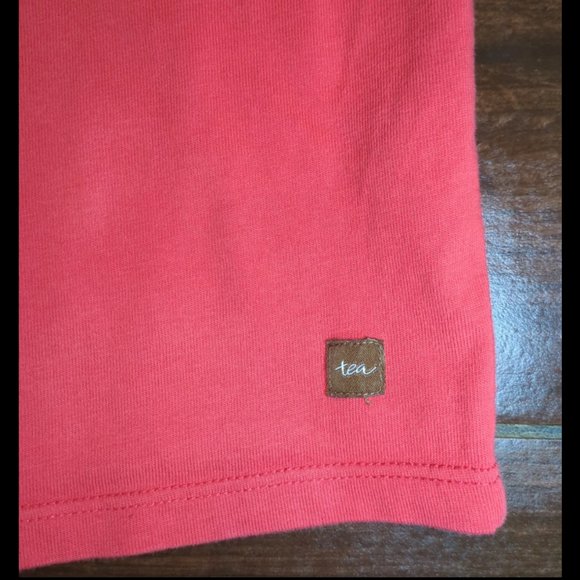 5 Tea Collection Pomegranate Embroidered Henley Dress Pink - Picture 7 of 10